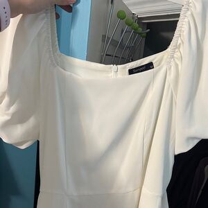 NWT Amazon Women's Cream Mini Dress